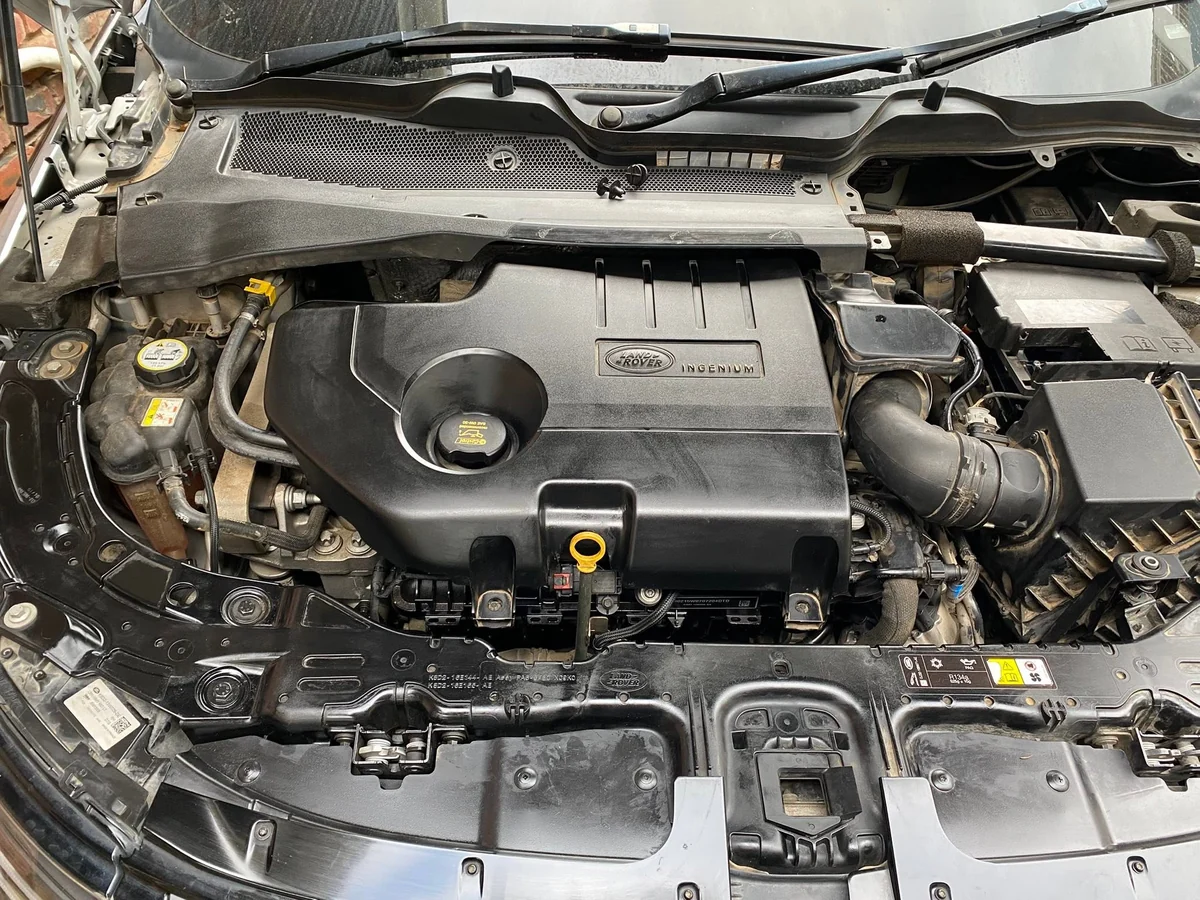 A closer look at the engine components under the bonnet